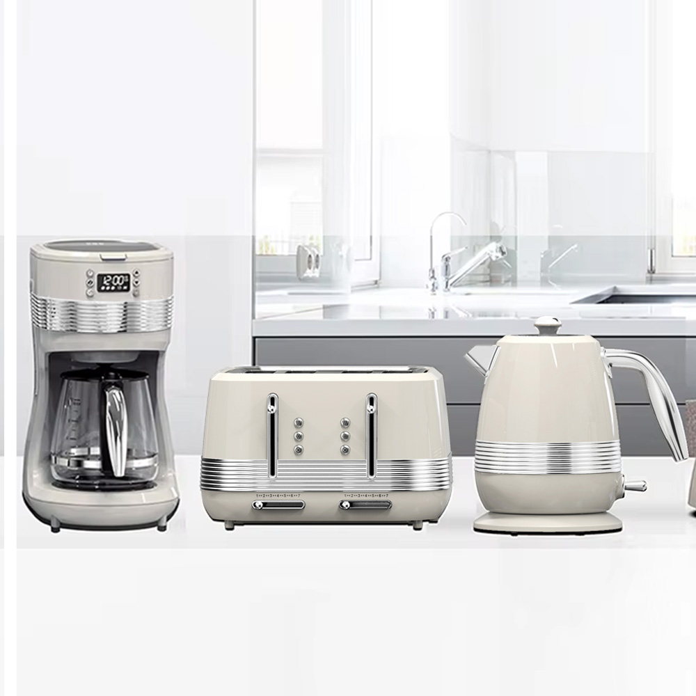 Kitchen Appliances Usa - 2026年ホットセール トースターと電気ケトル キッチン家電セット コーヒーメーカー ステンレス製電気ケトルとトースター