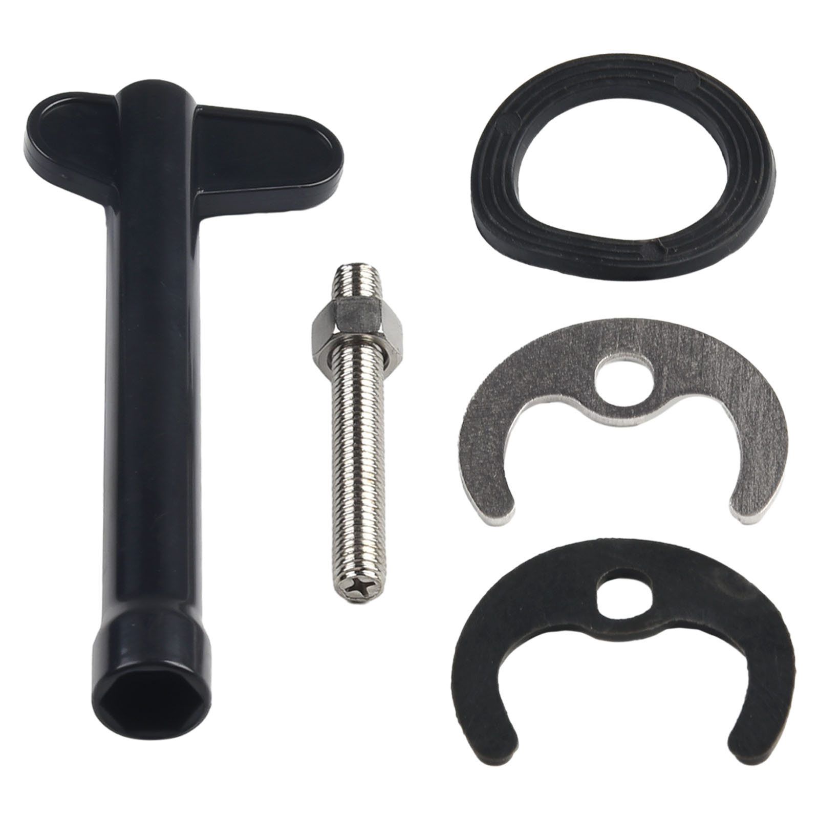 Kitchen Appliances Repair - タップ蛇口固定金具キットボルトワッシャーレンチプレートキッチン洗面器ツール蛇口修理用プラスチックレンチ固定金具