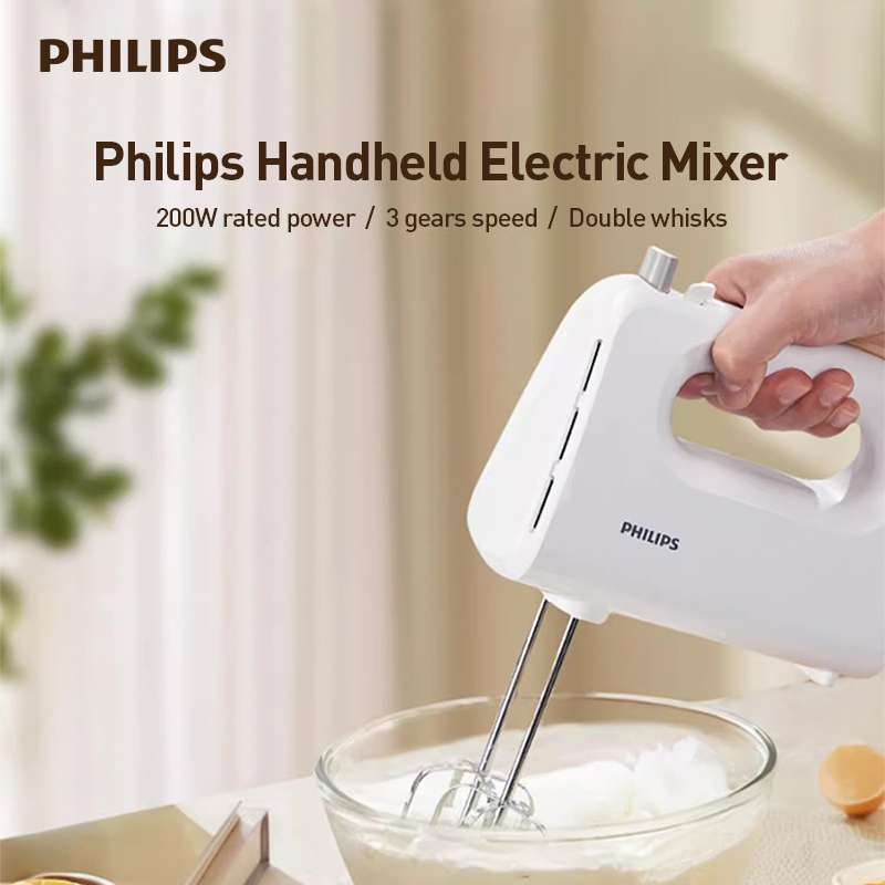 Kitchen Appliances For Restaurant - フィリップス ハンドヘルド電動卵ビーター 3 スピード 2 ビーター自動ミキサー卵白とクリーム用家庭用キッチンツール