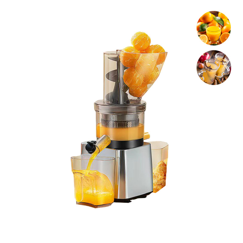 Juicer Cold Press Slow - 500W ホットセール シルバーボディ 冷圧搾りフルーツジュース ワイドフィードシュート 業務用ホールスロージューサー