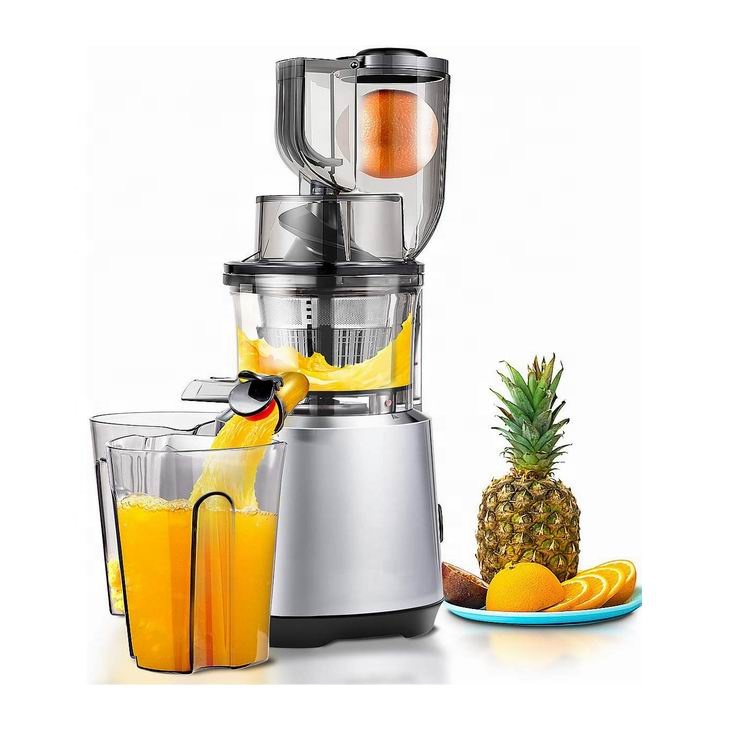Juicer Cold Press Slow - 人気沸騰中のジューサー抽出機、オレンジジューサー、低速コールドプレスジューサー、コンパクトサイズ、低騒音、大きな投入口