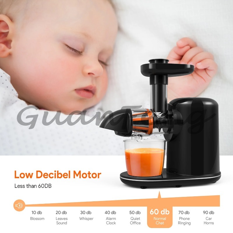 コールドプレススロージューサー電動抽出器、静音で清掃が簡単な - Juicer Cold Press Slow のレビューと価格