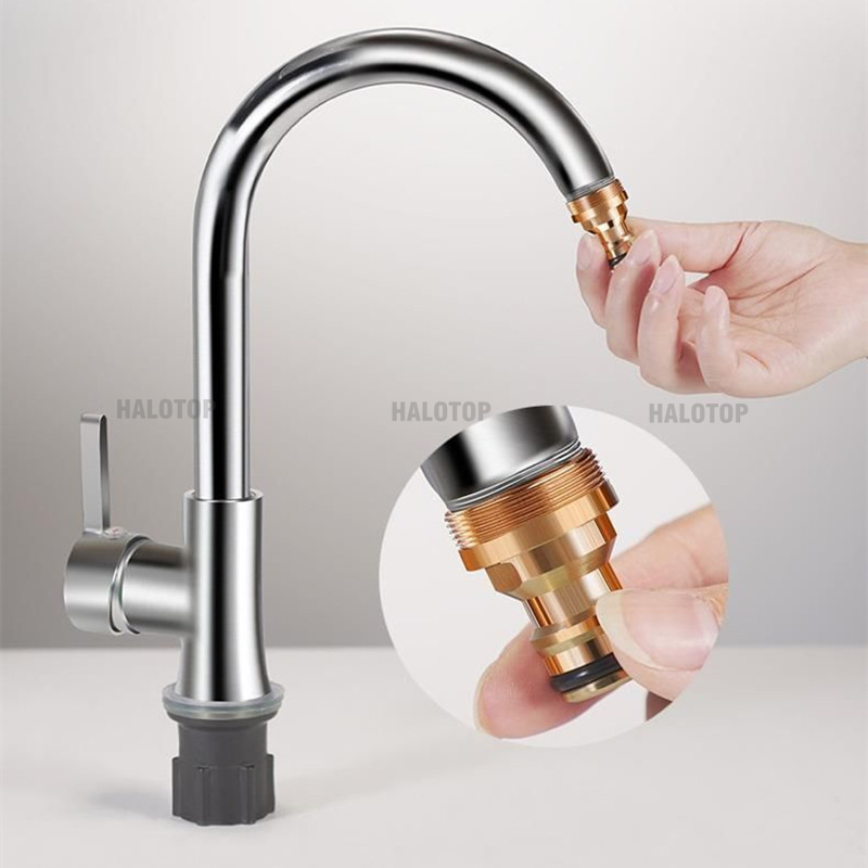 ユニバーサル真ちゅう製タップキッチンアダプター,蛇口コネクタ - Kitchen Appliances For Restaurant のレビューと価格
