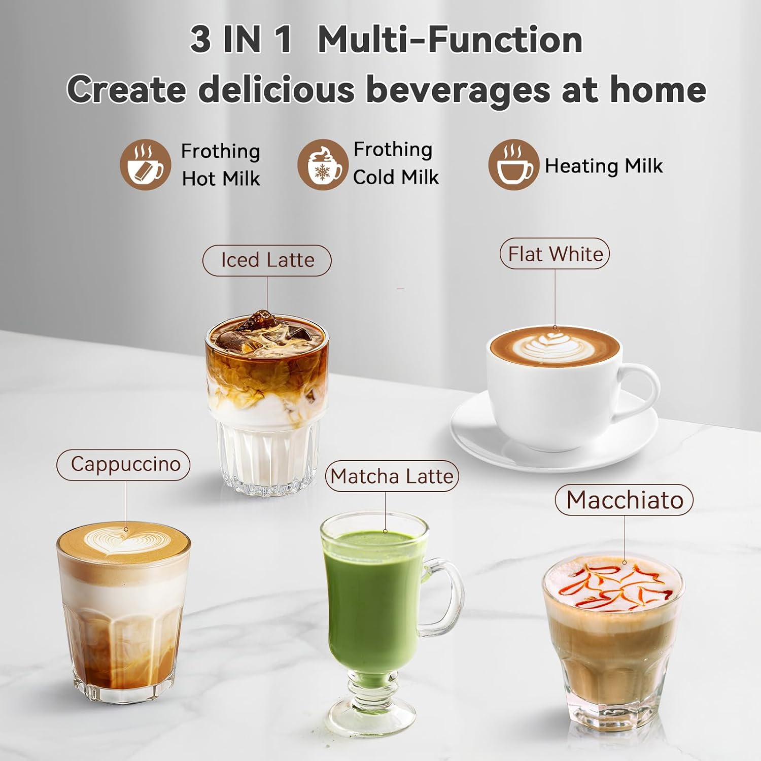 電動ミルク泡立て器 ステンレス製 8.4オンス 自動ホット＆ - Milk Frother Automatic のレビューと価格