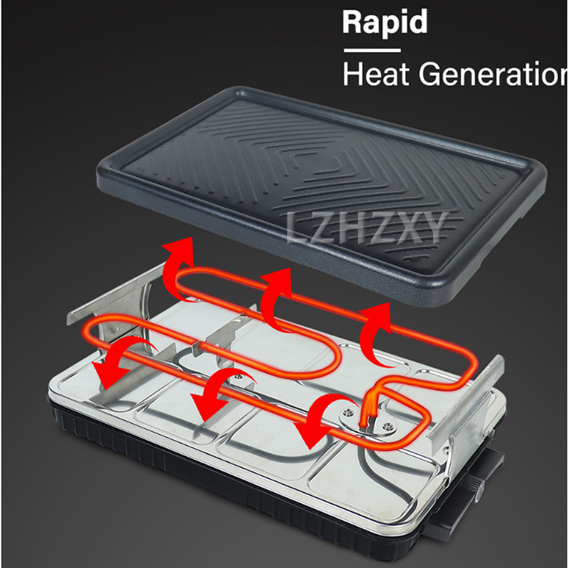 テーブルグリル電気韓国バーベキューグリル屋内チーズラクレット - Raclette Grill Table のレビューと価格