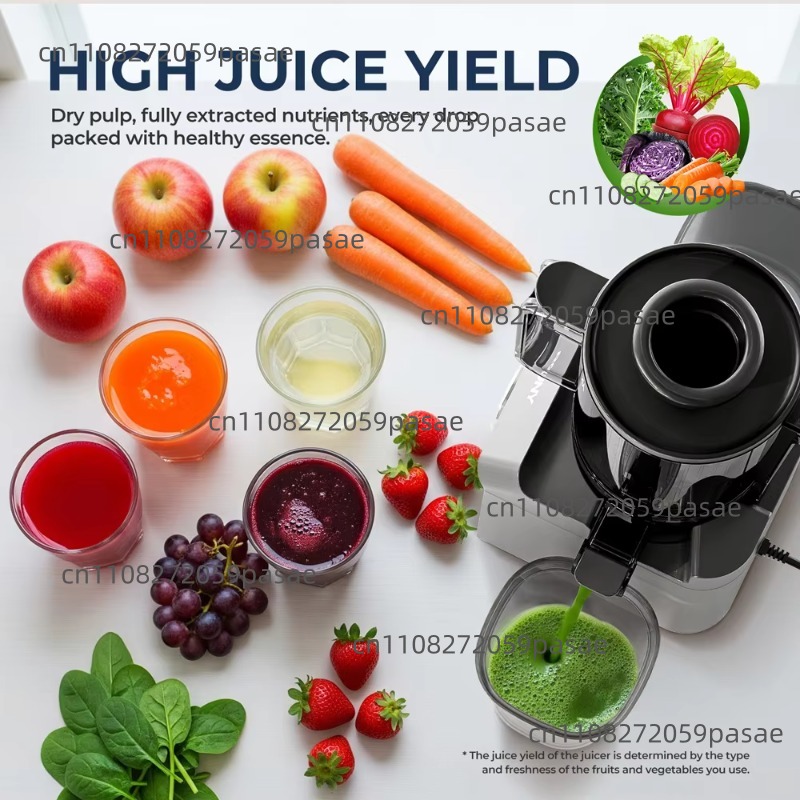 最大出力680W広口低速ジューサー、果物丸ごと投入可能なジュ - Juicer Cold Press Slow のレビューと価格