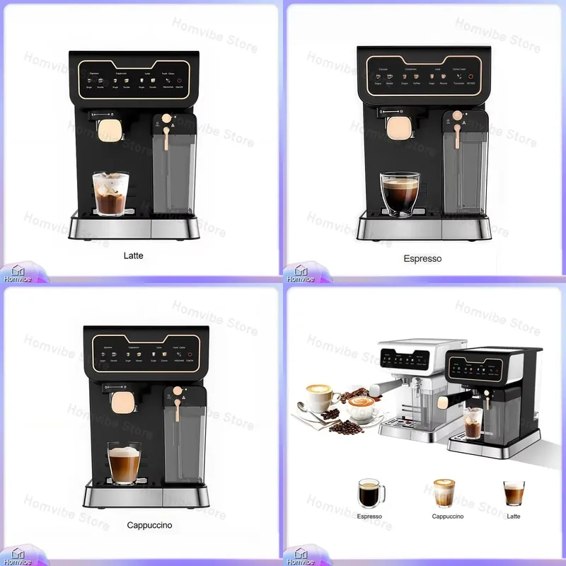 イタリアンスタイルの半自動エスプレッソマシン、家庭・オフィス - Milk Frother Automatic のレビューと価格