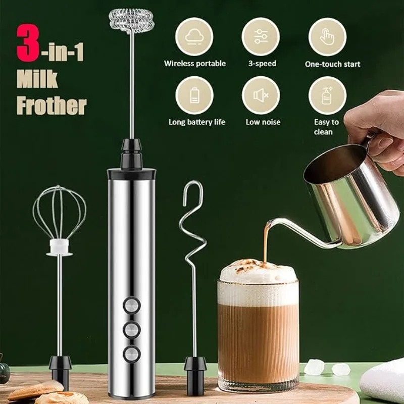 マグパイ3in1ハンドヘルド電動ミルク泡立て器ドリンクミキサ - Kitchen Appliances For Restaurant のレビューと価格