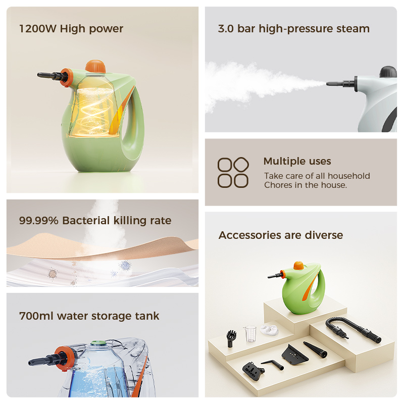 熱売家電 スチームクリーナー 1200W 高温 エアコン キ - Kitchen Appliances Usa のレビューと価格