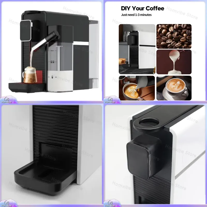 スマートポータブルエスプレッソミルクフォーマー付きカプセルコ - Milk Frother Automatic のレビューと価格