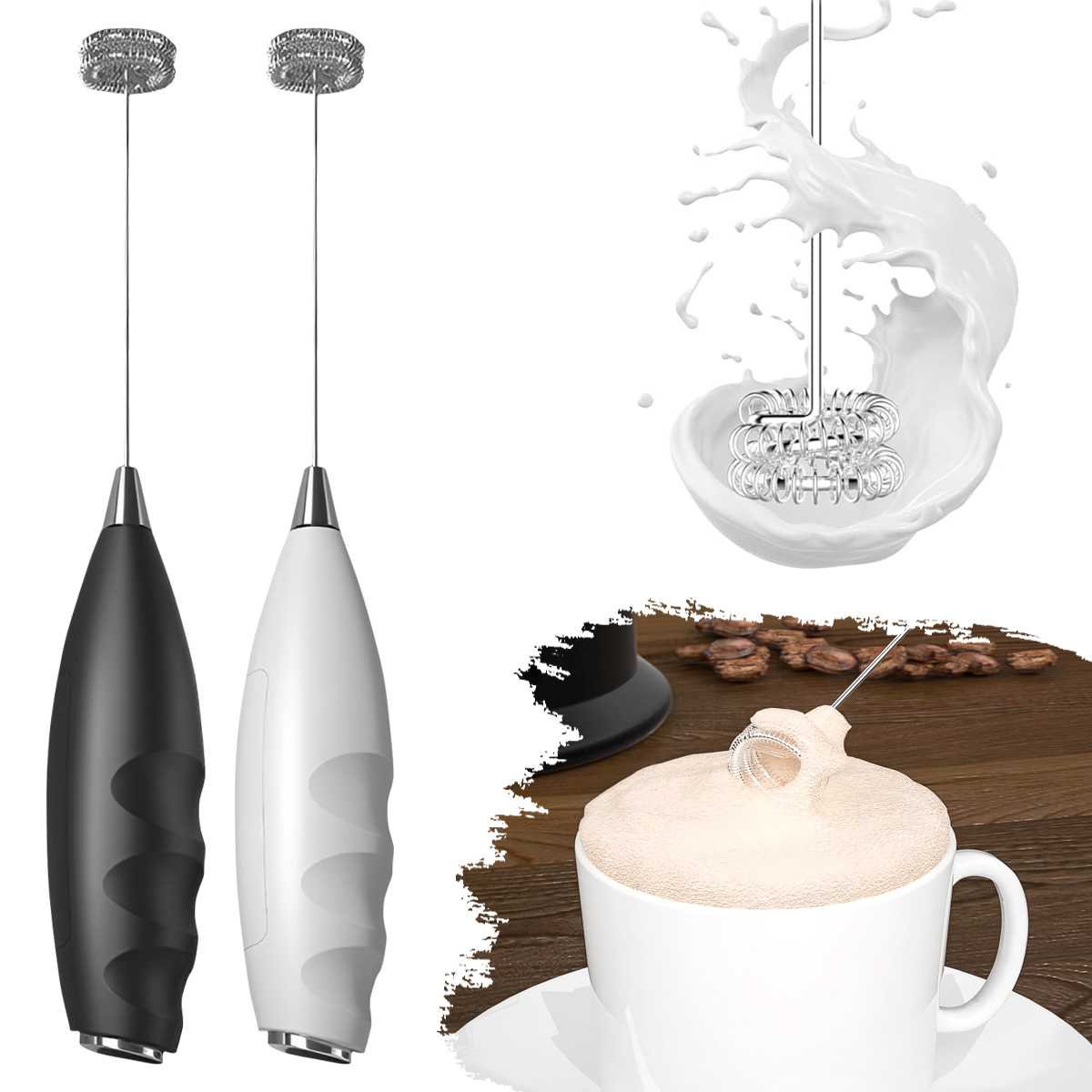 コーヒー電動ミルクフォーマー、電動泡立て器、コードレス電動飲 - Kitchen Appliances For Restaurant のレビューと価格