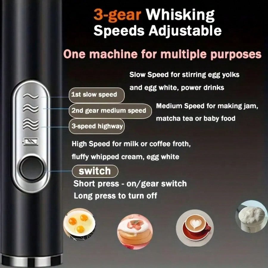 1パック入りハンドヘルド電動ミキサー、卵ビーター、ミルク泡立 - Kitchen Appliances For Restaurant のレビューと価格