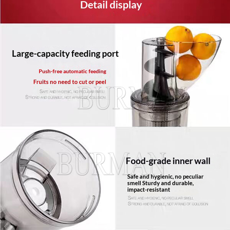 500W業務用家庭用低速咀嚼式ジュース抽出器大口径コールドプ - Juicer Cold Press Slow のレビューと価格
