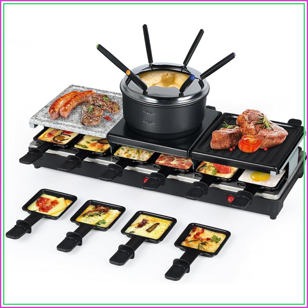 ラクレットテーブルグリル - 室内用電気グリドル、焦げ付き防 - Raclette Grill Table のレビューと価格