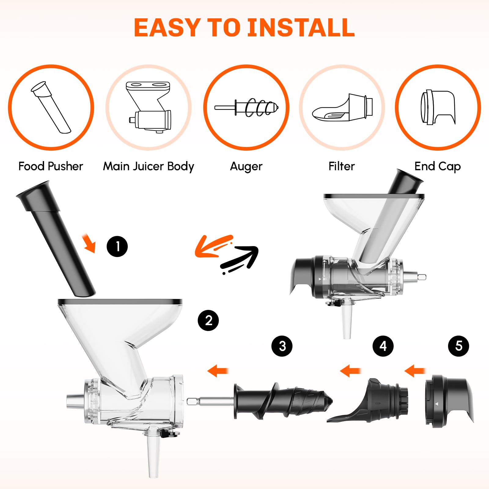 キッチンエイドスタンドミキサー用咀嚼式ジューサーアタッチメン - Juicer Cold Press Slow のレビューと価格