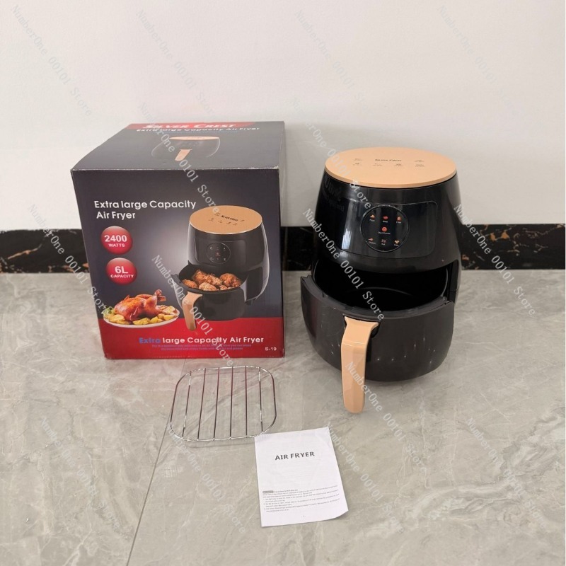 6L エアフライヤー大容量オイルフリーフライヤー多機能デジタ - Kitchen Appliances Electric のレビューと価格
